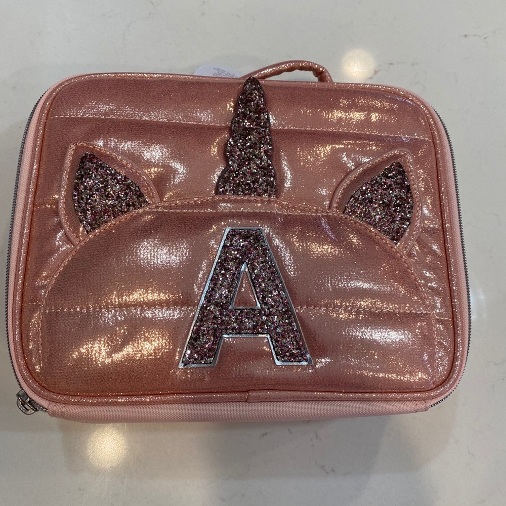 Unicorn rose gold lunch bag
